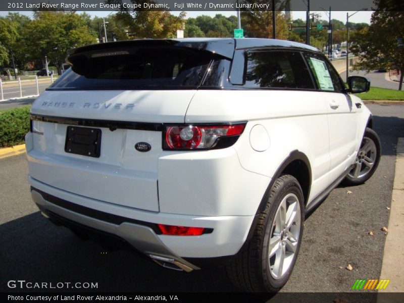 Fuji White / Dynamic Lunar/Ivory 2012 Land Rover Range Rover Evoque Coupe Dynamic