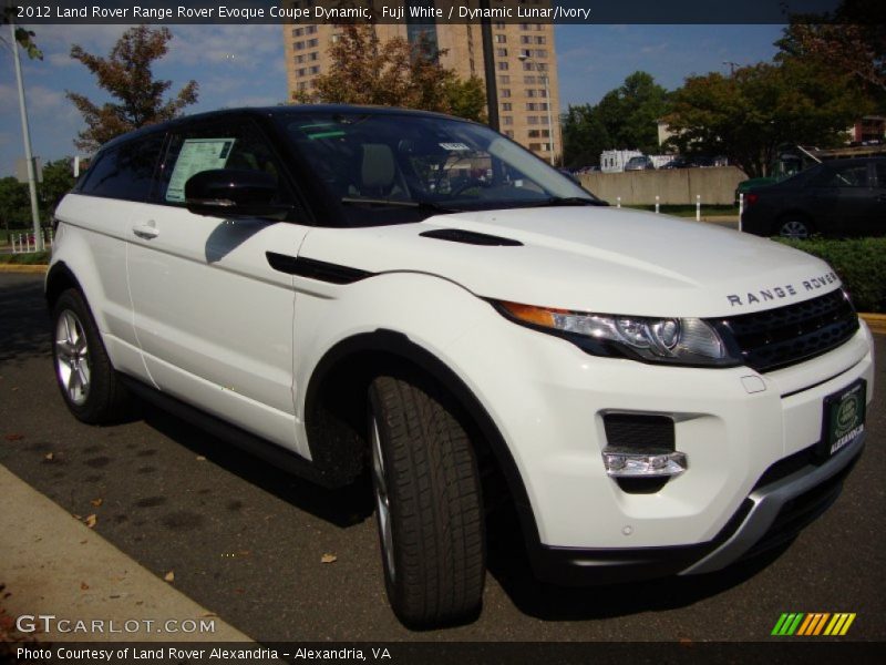 Fuji White / Dynamic Lunar/Ivory 2012 Land Rover Range Rover Evoque Coupe Dynamic