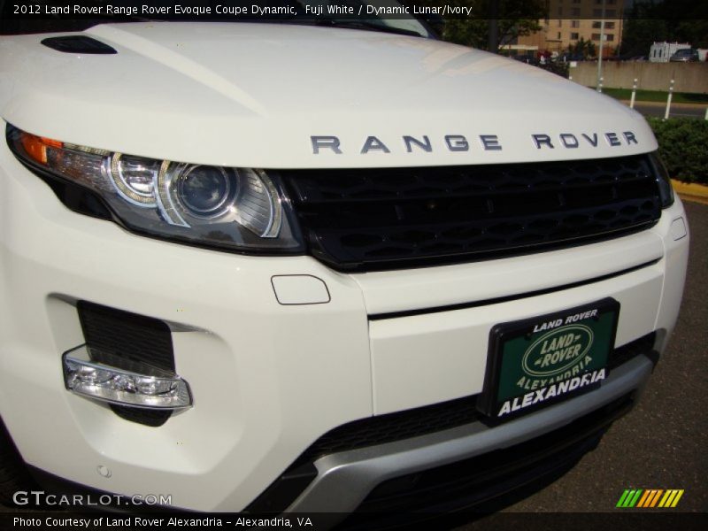 Fuji White / Dynamic Lunar/Ivory 2012 Land Rover Range Rover Evoque Coupe Dynamic