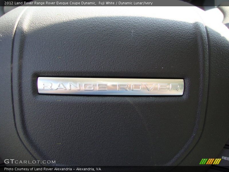 Fuji White / Dynamic Lunar/Ivory 2012 Land Rover Range Rover Evoque Coupe Dynamic