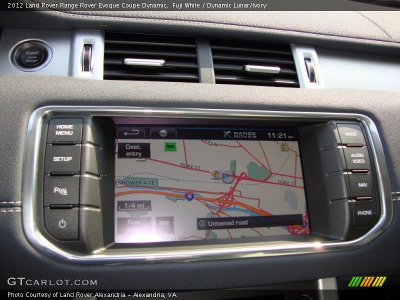 Fuji White / Dynamic Lunar/Ivory 2012 Land Rover Range Rover Evoque Coupe Dynamic