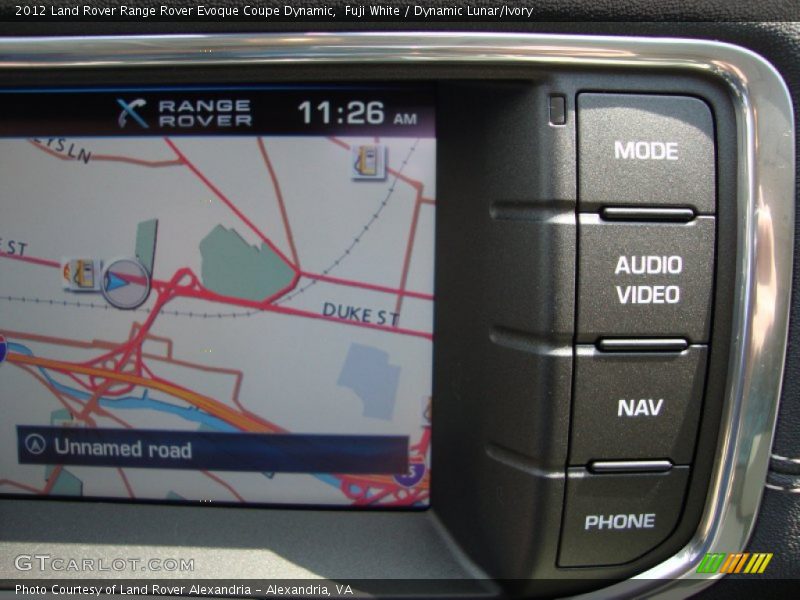 Fuji White / Dynamic Lunar/Ivory 2012 Land Rover Range Rover Evoque Coupe Dynamic