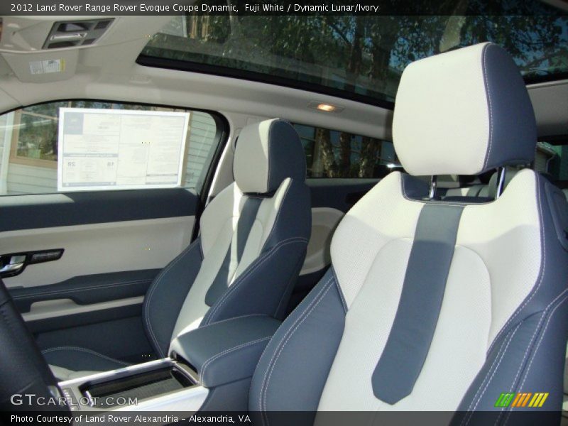 Fuji White / Dynamic Lunar/Ivory 2012 Land Rover Range Rover Evoque Coupe Dynamic