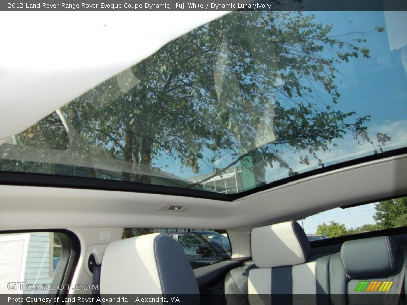 Fuji White / Dynamic Lunar/Ivory 2012 Land Rover Range Rover Evoque Coupe Dynamic