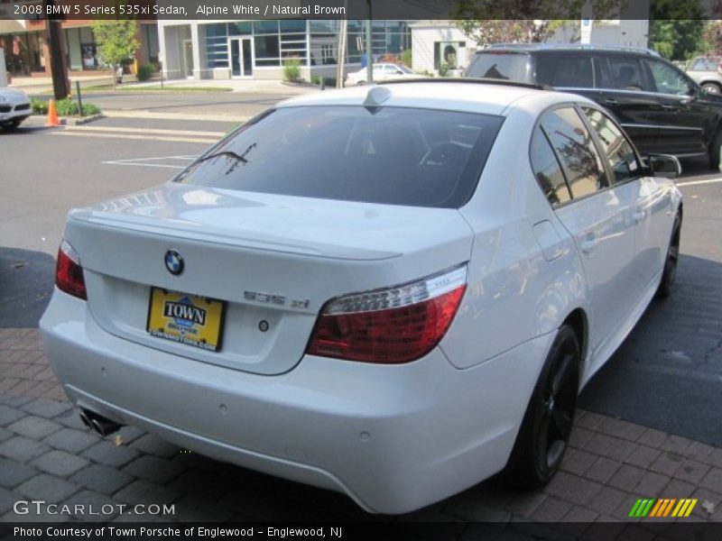 Alpine White / Natural Brown 2008 BMW 5 Series 535xi Sedan
