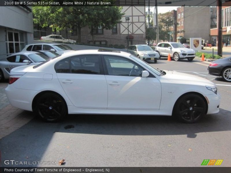 Alpine White / Natural Brown 2008 BMW 5 Series 535xi Sedan