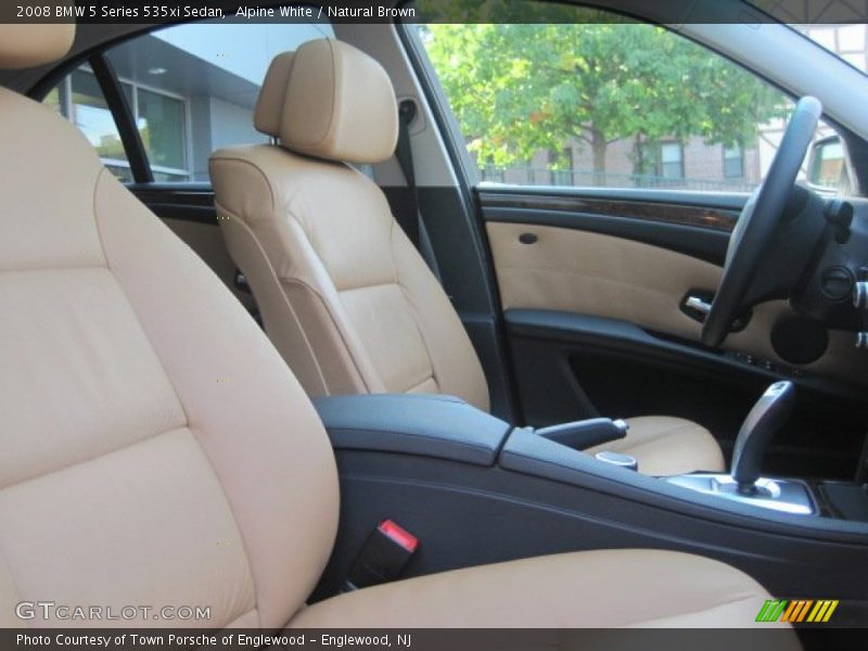 Alpine White / Natural Brown 2008 BMW 5 Series 535xi Sedan