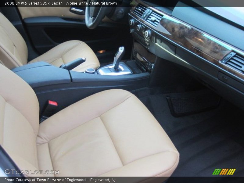 Alpine White / Natural Brown 2008 BMW 5 Series 535xi Sedan