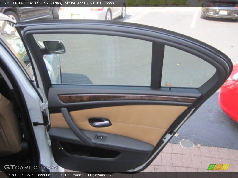 Alpine White / Natural Brown 2008 BMW 5 Series 535xi Sedan