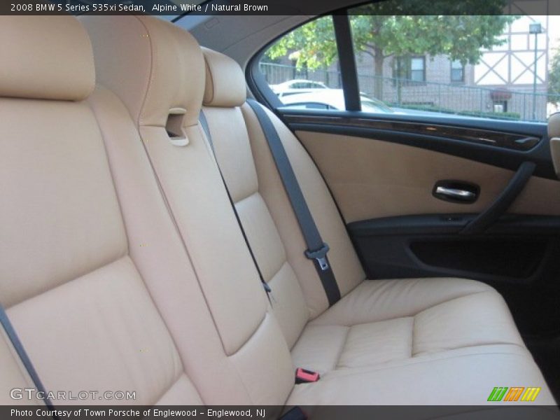 Alpine White / Natural Brown 2008 BMW 5 Series 535xi Sedan
