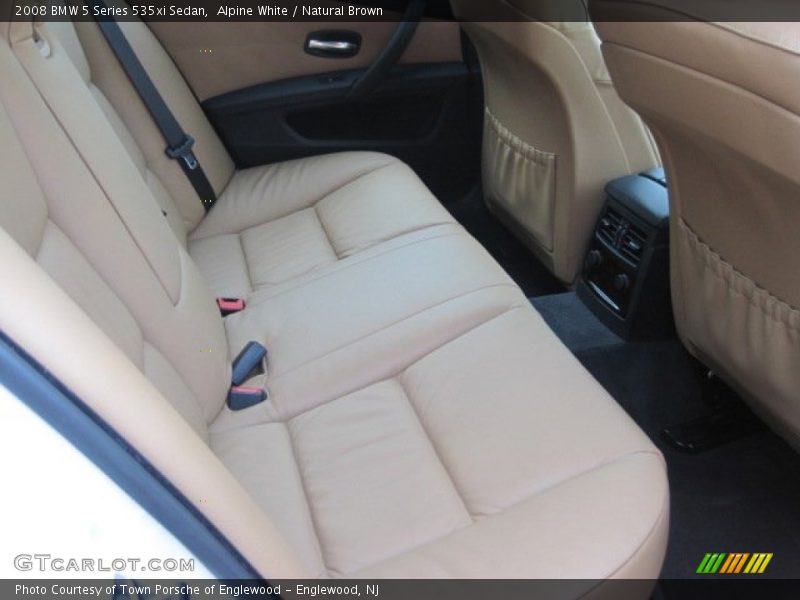 Alpine White / Natural Brown 2008 BMW 5 Series 535xi Sedan