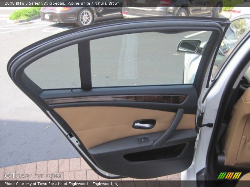 Alpine White / Natural Brown 2008 BMW 5 Series 535xi Sedan
