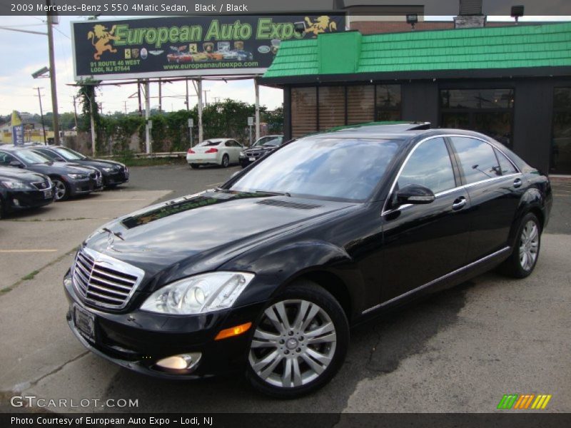 Black / Black 2009 Mercedes-Benz S 550 4Matic Sedan