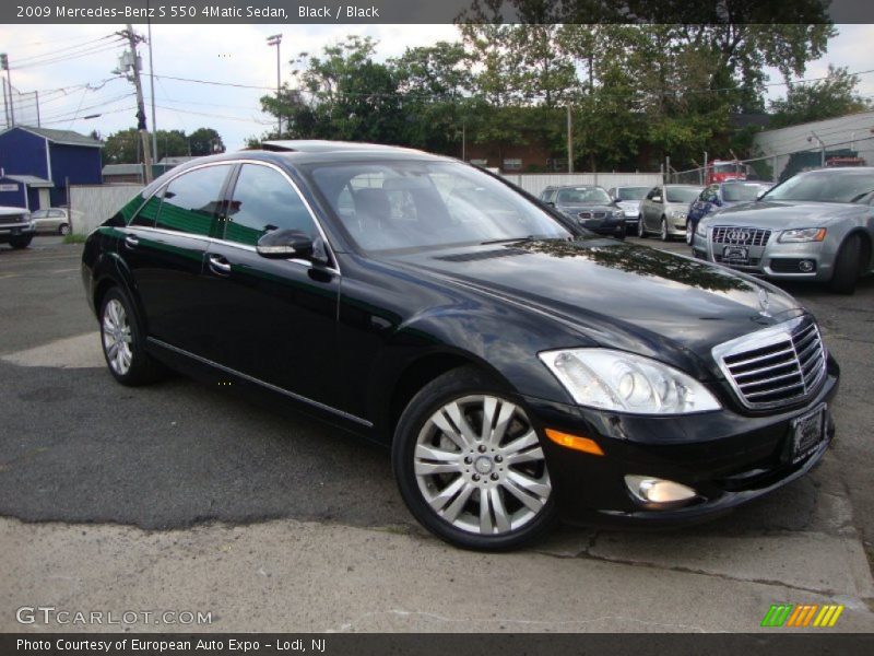 Black / Black 2009 Mercedes-Benz S 550 4Matic Sedan