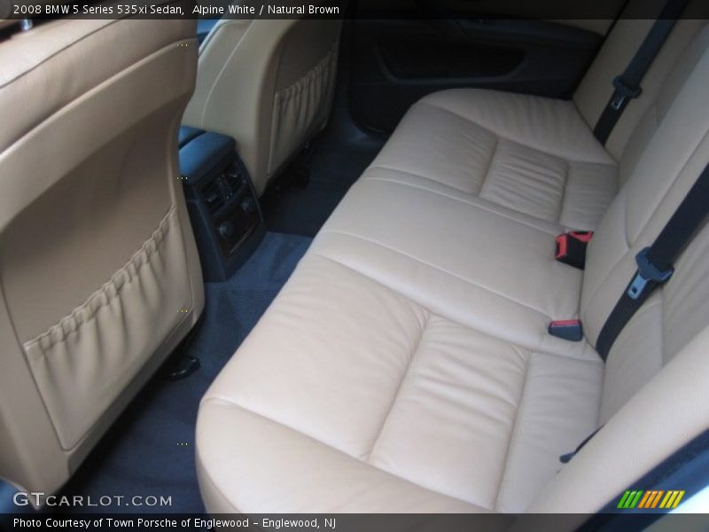 Alpine White / Natural Brown 2008 BMW 5 Series 535xi Sedan