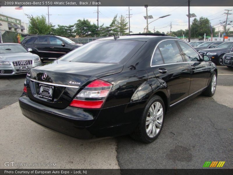 Black / Black 2009 Mercedes-Benz S 550 4Matic Sedan
