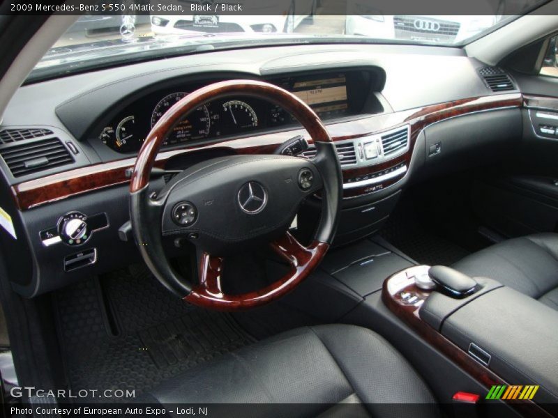 Black / Black 2009 Mercedes-Benz S 550 4Matic Sedan