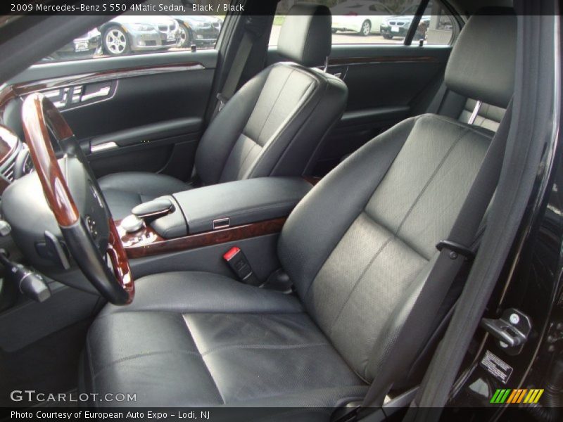 Black / Black 2009 Mercedes-Benz S 550 4Matic Sedan