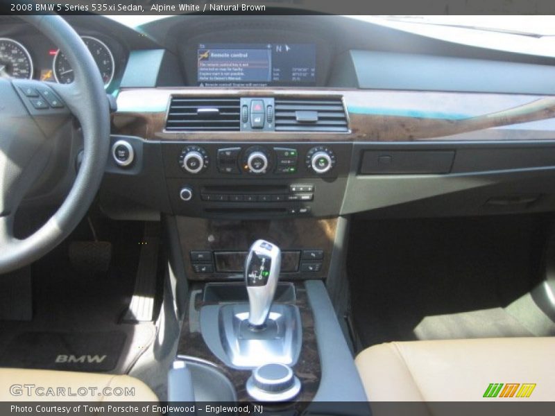Alpine White / Natural Brown 2008 BMW 5 Series 535xi Sedan