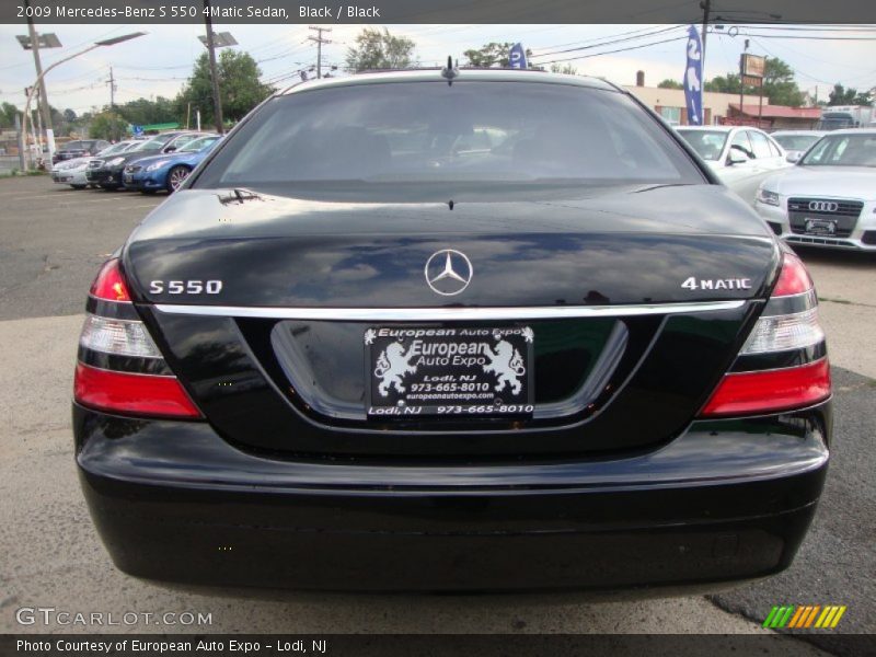 Black / Black 2009 Mercedes-Benz S 550 4Matic Sedan