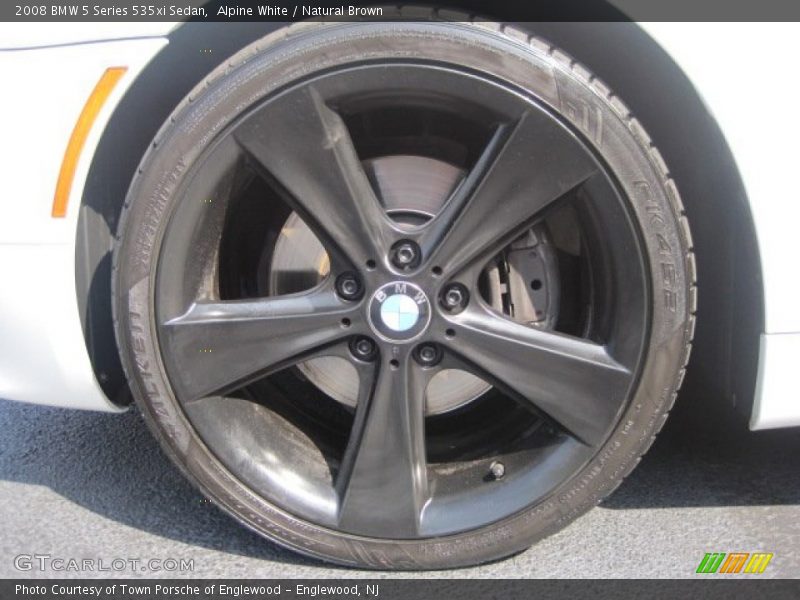 Alpine White / Natural Brown 2008 BMW 5 Series 535xi Sedan
