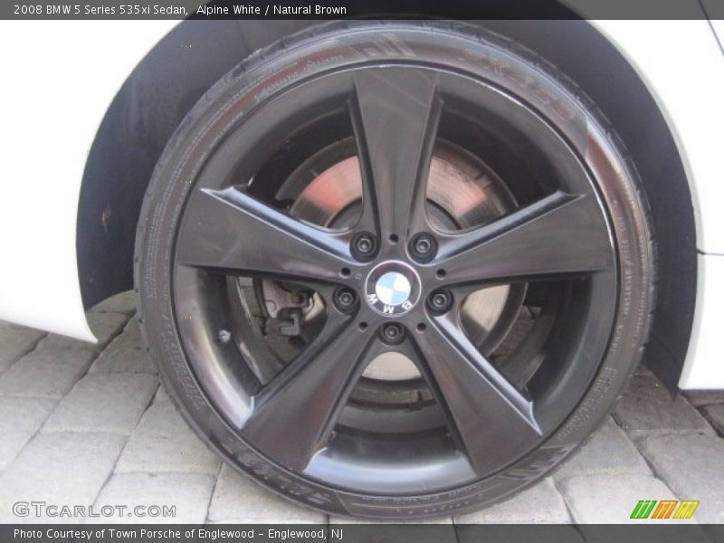 Alpine White / Natural Brown 2008 BMW 5 Series 535xi Sedan