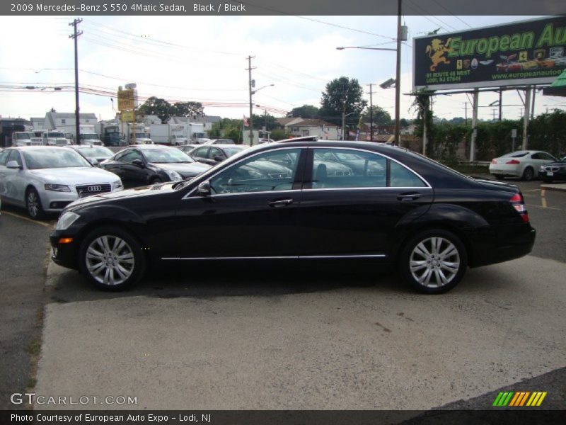 Black / Black 2009 Mercedes-Benz S 550 4Matic Sedan