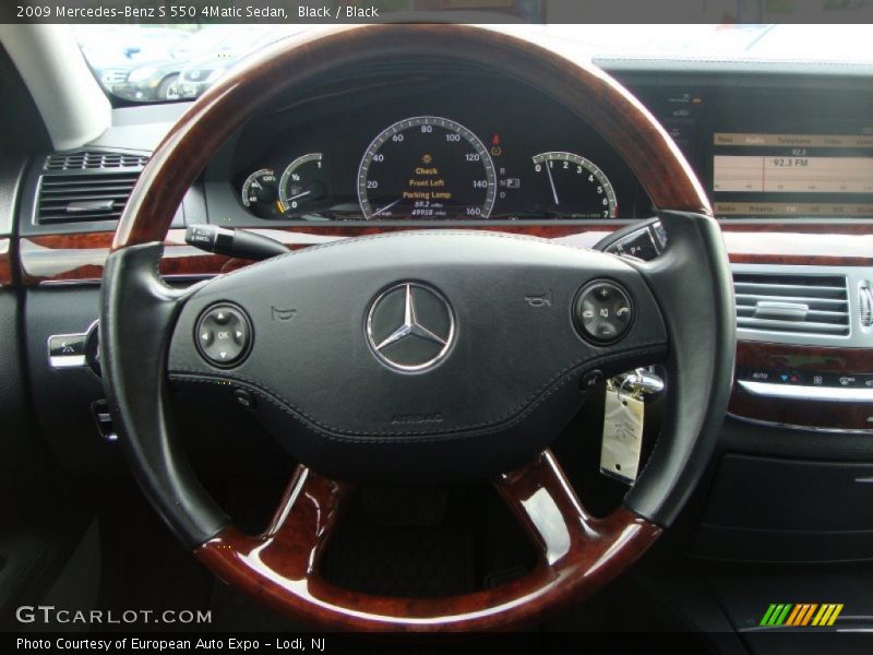 Black / Black 2009 Mercedes-Benz S 550 4Matic Sedan