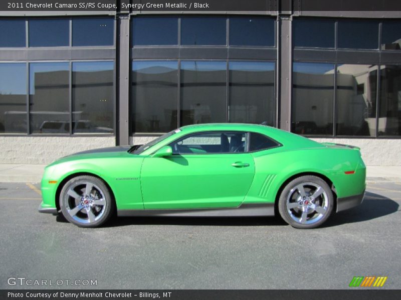Synergy Green Metallic / Black 2011 Chevrolet Camaro SS/RS Coupe