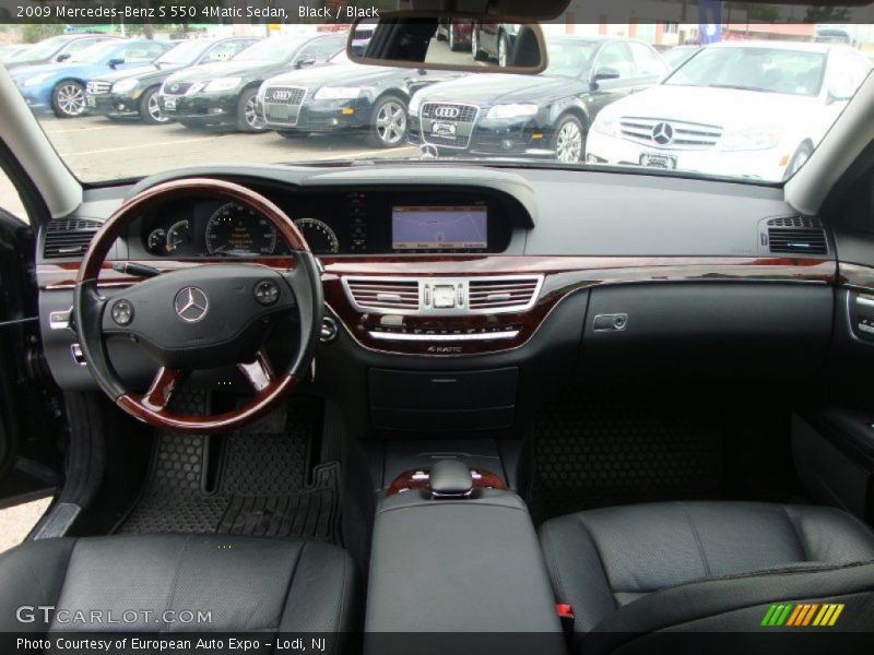Black / Black 2009 Mercedes-Benz S 550 4Matic Sedan