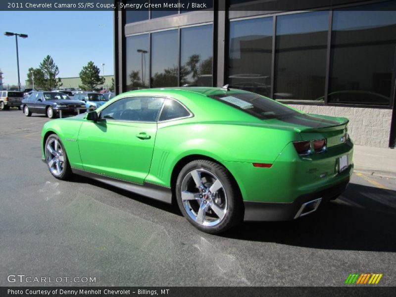 Synergy Green Metallic / Black 2011 Chevrolet Camaro SS/RS Coupe