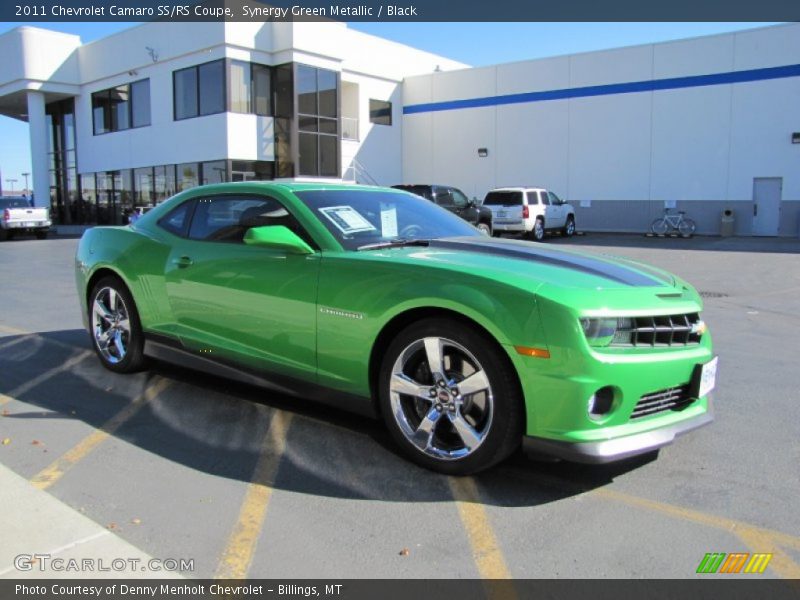 Synergy Green Metallic / Black 2011 Chevrolet Camaro SS/RS Coupe