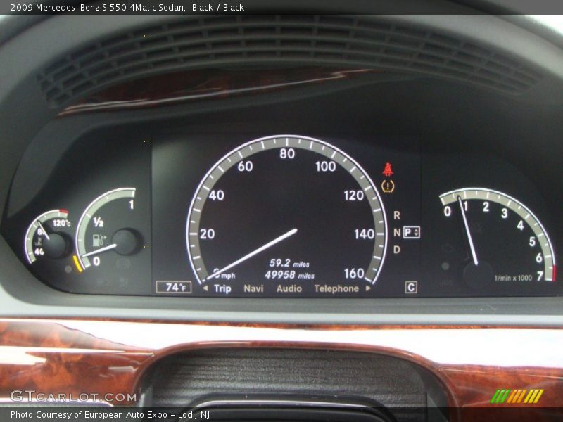 Black / Black 2009 Mercedes-Benz S 550 4Matic Sedan