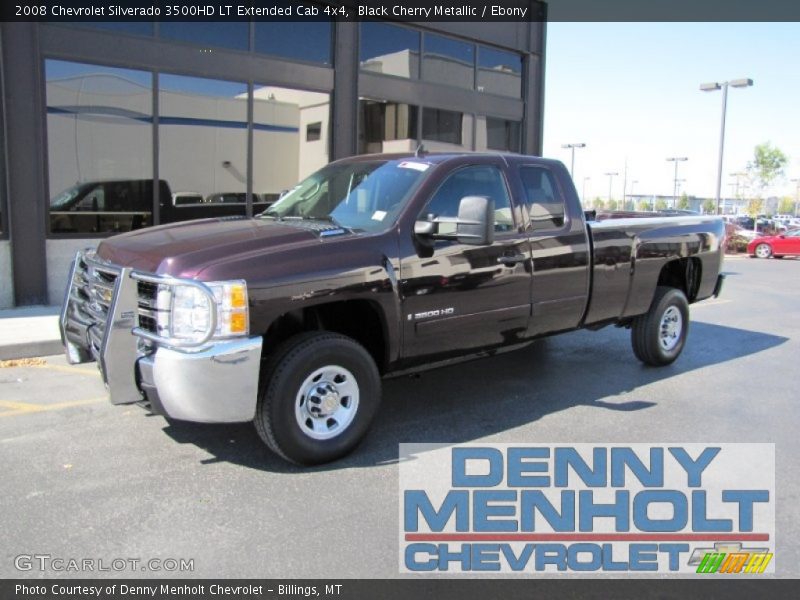 Black Cherry Metallic / Ebony 2008 Chevrolet Silverado 3500HD LT Extended Cab 4x4
