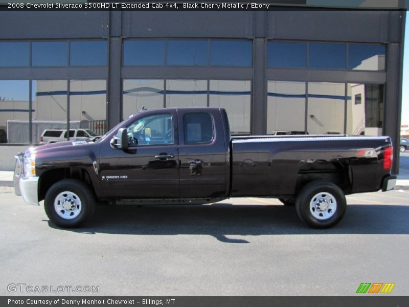 Black Cherry Metallic / Ebony 2008 Chevrolet Silverado 3500HD LT Extended Cab 4x4