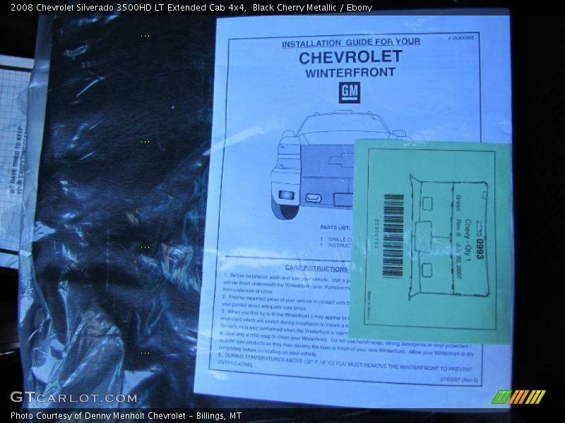 Black Cherry Metallic / Ebony 2008 Chevrolet Silverado 3500HD LT Extended Cab 4x4