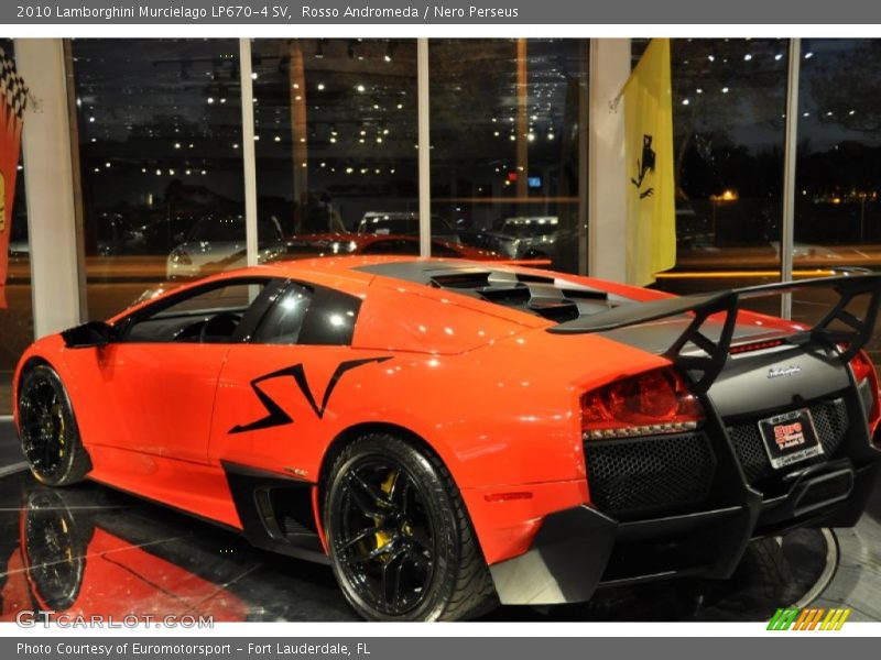 Rosso Andromeda / Nero Perseus 2010 Lamborghini Murcielago LP670-4 SV