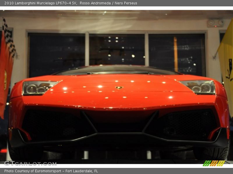 Rosso Andromeda / Nero Perseus 2010 Lamborghini Murcielago LP670-4 SV