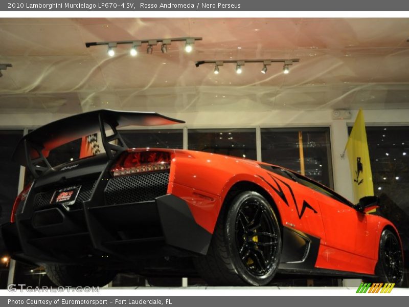 Rosso Andromeda / Nero Perseus 2010 Lamborghini Murcielago LP670-4 SV