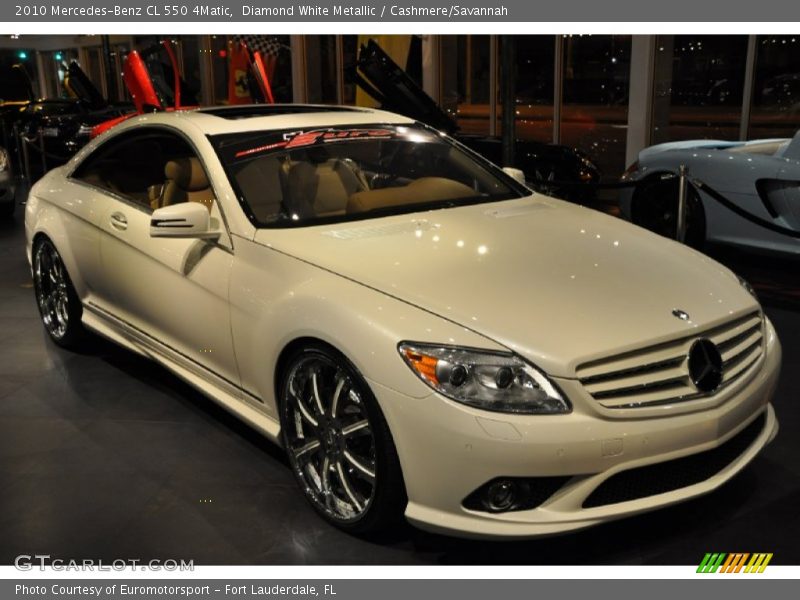 Diamond White Metallic / Cashmere/Savannah 2010 Mercedes-Benz CL 550 4Matic