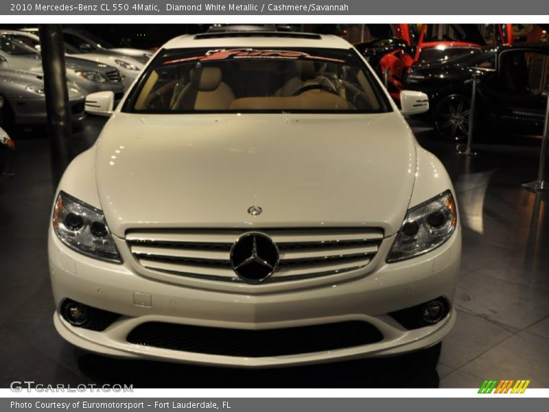 Diamond White Metallic / Cashmere/Savannah 2010 Mercedes-Benz CL 550 4Matic