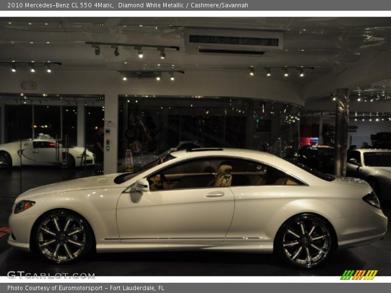 Diamond White Metallic / Cashmere/Savannah 2010 Mercedes-Benz CL 550 4Matic