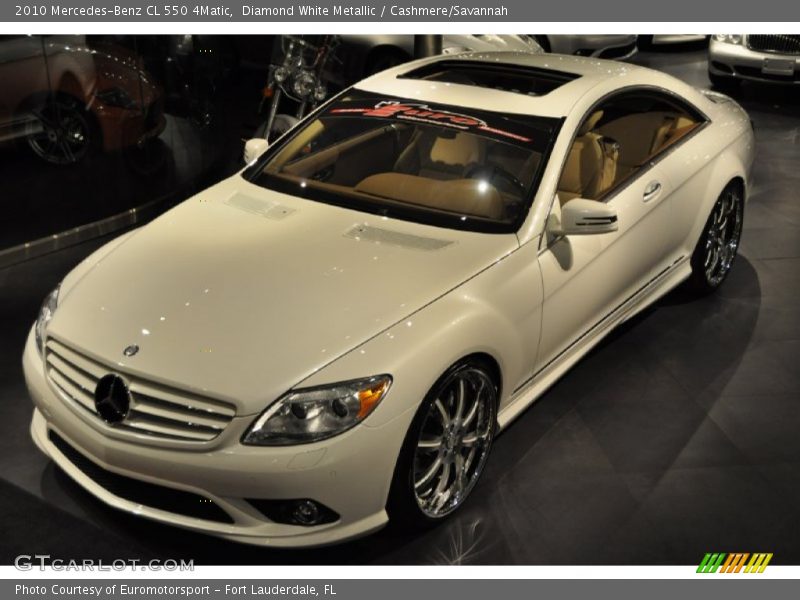 Diamond White Metallic / Cashmere/Savannah 2010 Mercedes-Benz CL 550 4Matic