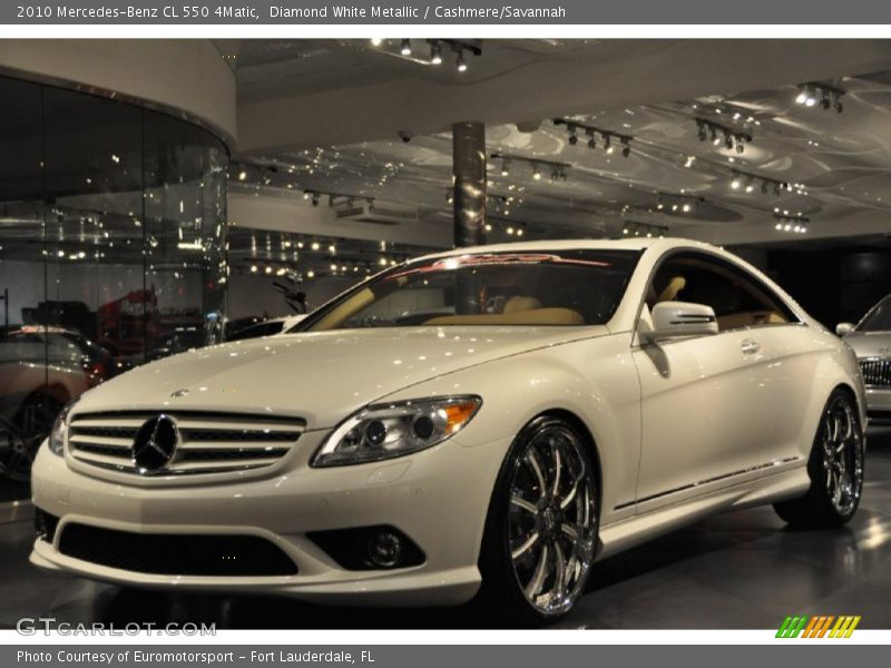 Diamond White Metallic / Cashmere/Savannah 2010 Mercedes-Benz CL 550 4Matic