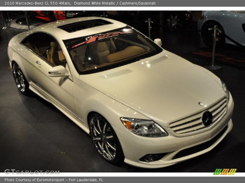 Diamond White Metallic / Cashmere/Savannah 2010 Mercedes-Benz CL 550 4Matic