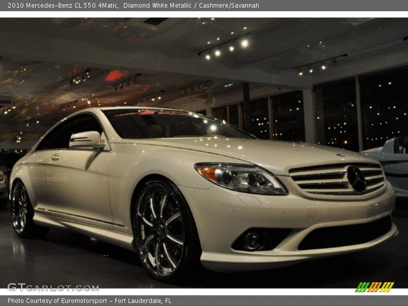 Diamond White Metallic / Cashmere/Savannah 2010 Mercedes-Benz CL 550 4Matic