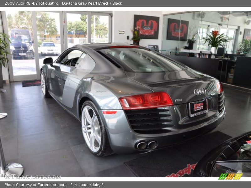 Daytona Grey Pearl Effect / Black 2008 Audi R8 4.2 FSI quattro