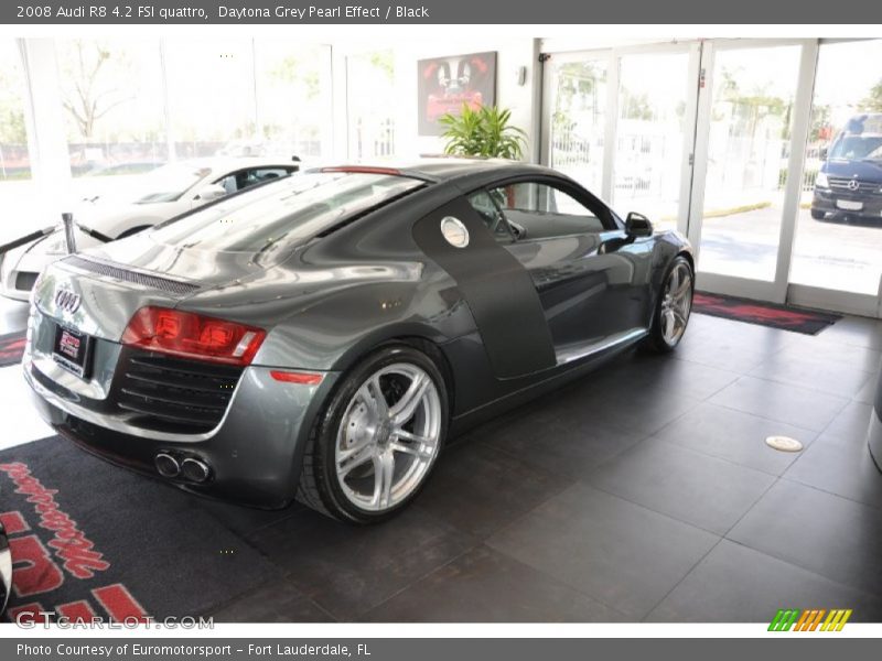 Daytona Grey Pearl Effect / Black 2008 Audi R8 4.2 FSI quattro