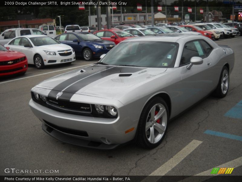 Bright Silver Metallic / Dark Slate Gray 2009 Dodge Challenger SRT8