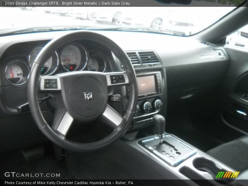 Bright Silver Metallic / Dark Slate Gray 2009 Dodge Challenger SRT8